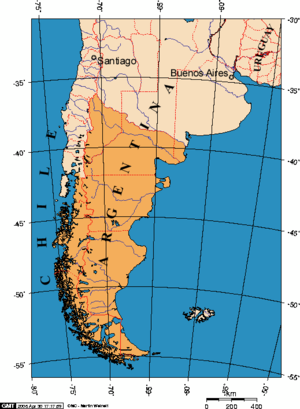 A Map of Patagonia - (source, Wikipedia)